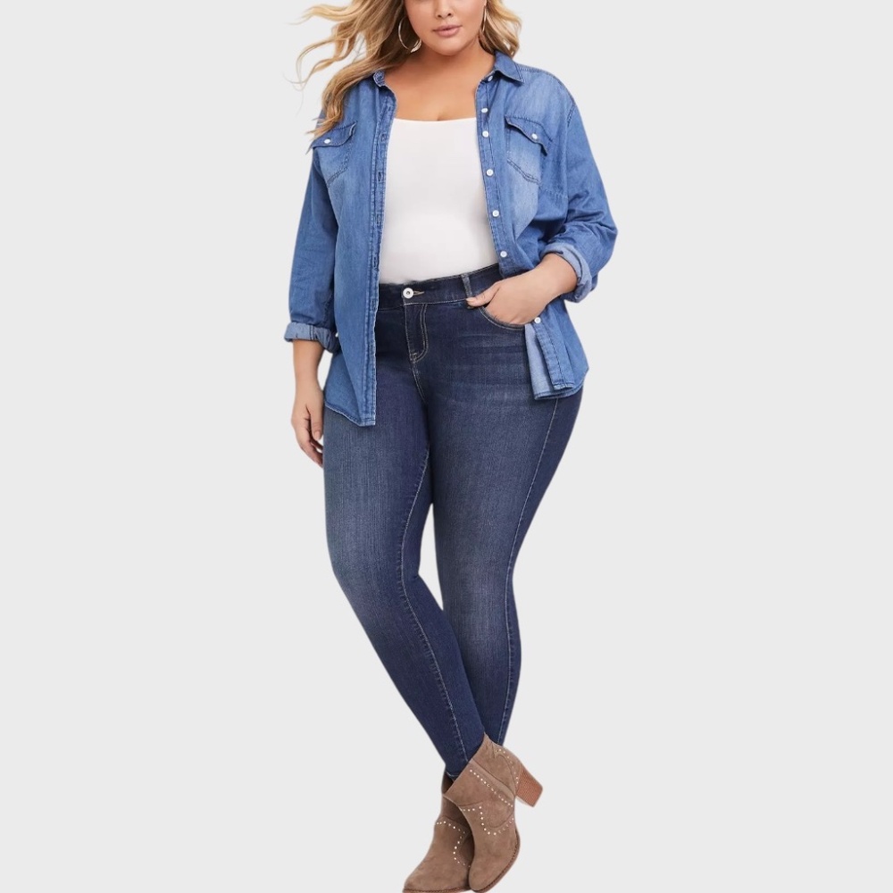 TORRID Bombshell Skinny Jean - Premium Stretch Dark Wash